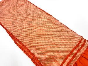 正絹　振袖用　絞り　帯揚げ